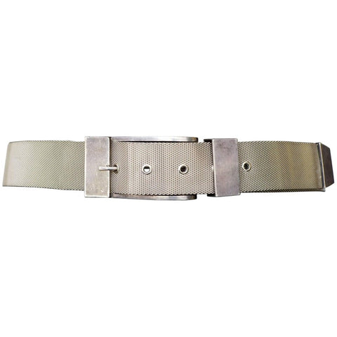 Versace Oval Medallion Calf Leather Belt
