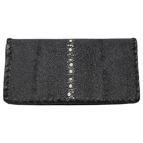 Mont Blanc Single Folder Black Leather Wallet
