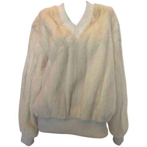 Bill Blass 1980's Pink Coral Pom Pom Wool Coat