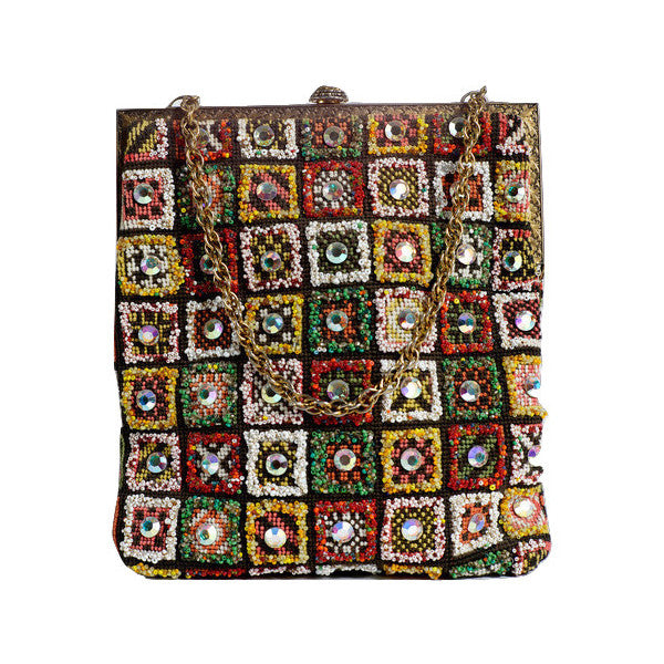 1960's Jeweled & Beaded Bag