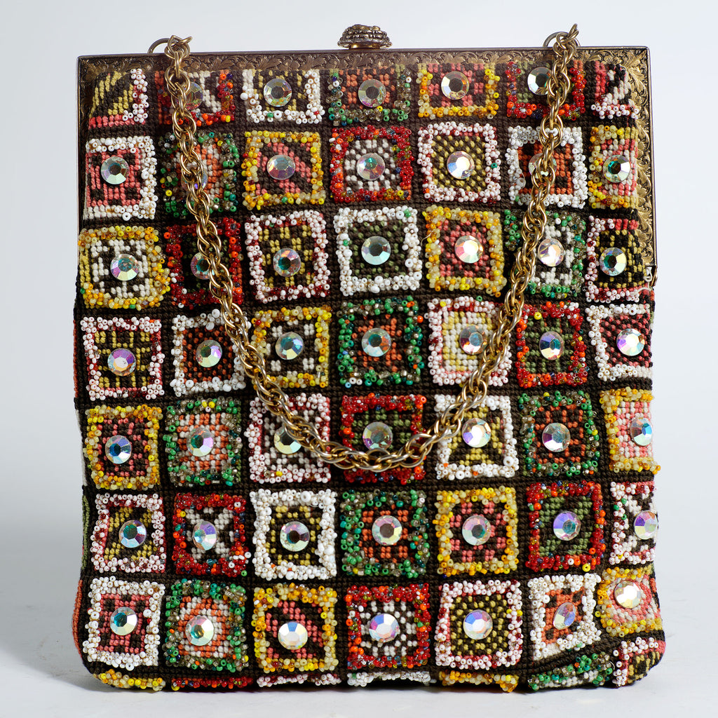 1960's Jeweled & Beaded Bag