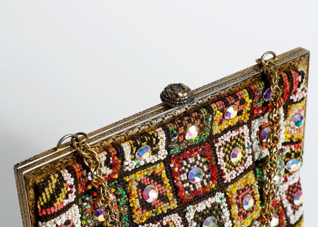 1960's Jeweled & Beaded Bag