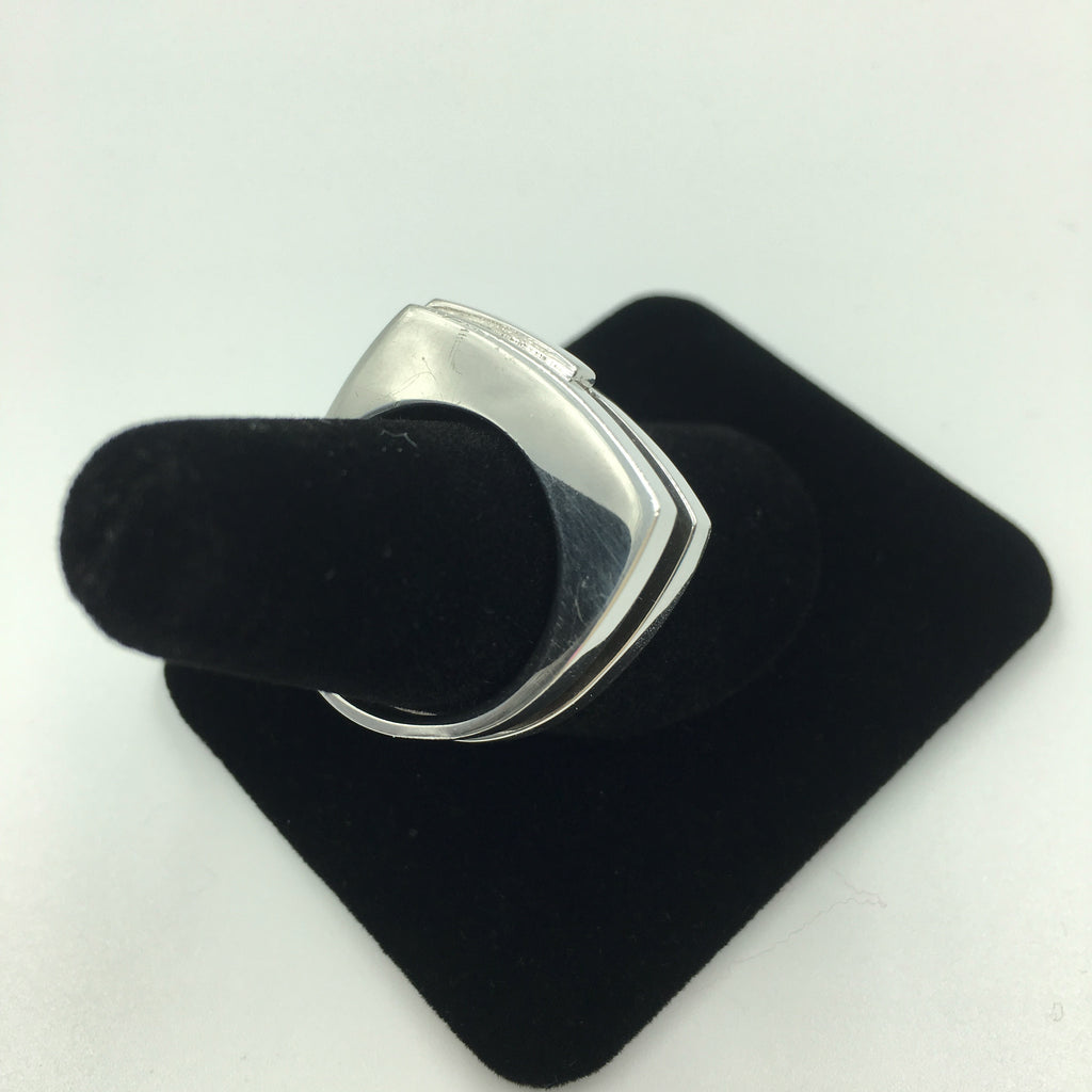 Tom Ford for Gucci Modern Three Stripe Sterling Silver Ring