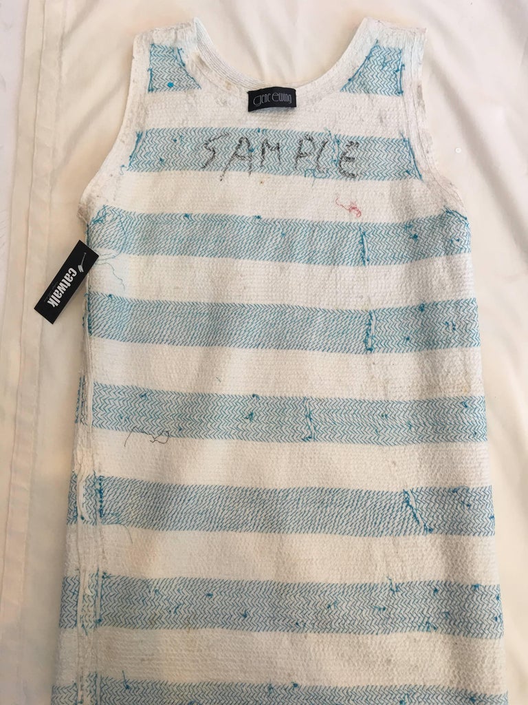 Gene Ewing 1980's Sequin Striped Shift Dress