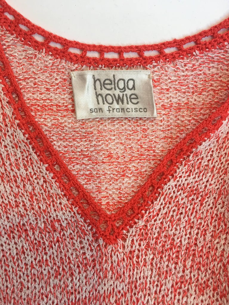 Helga Howie 1970's Knit Space Dye Dress
