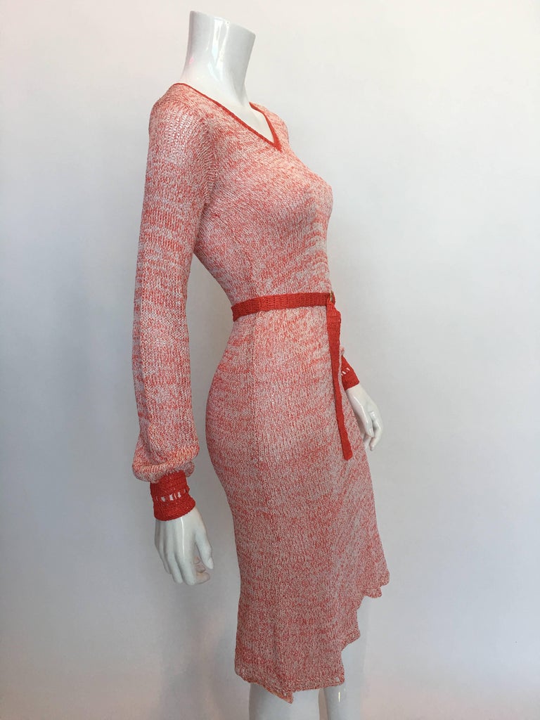 Helga Howie 1970's Knit Space Dye Dress