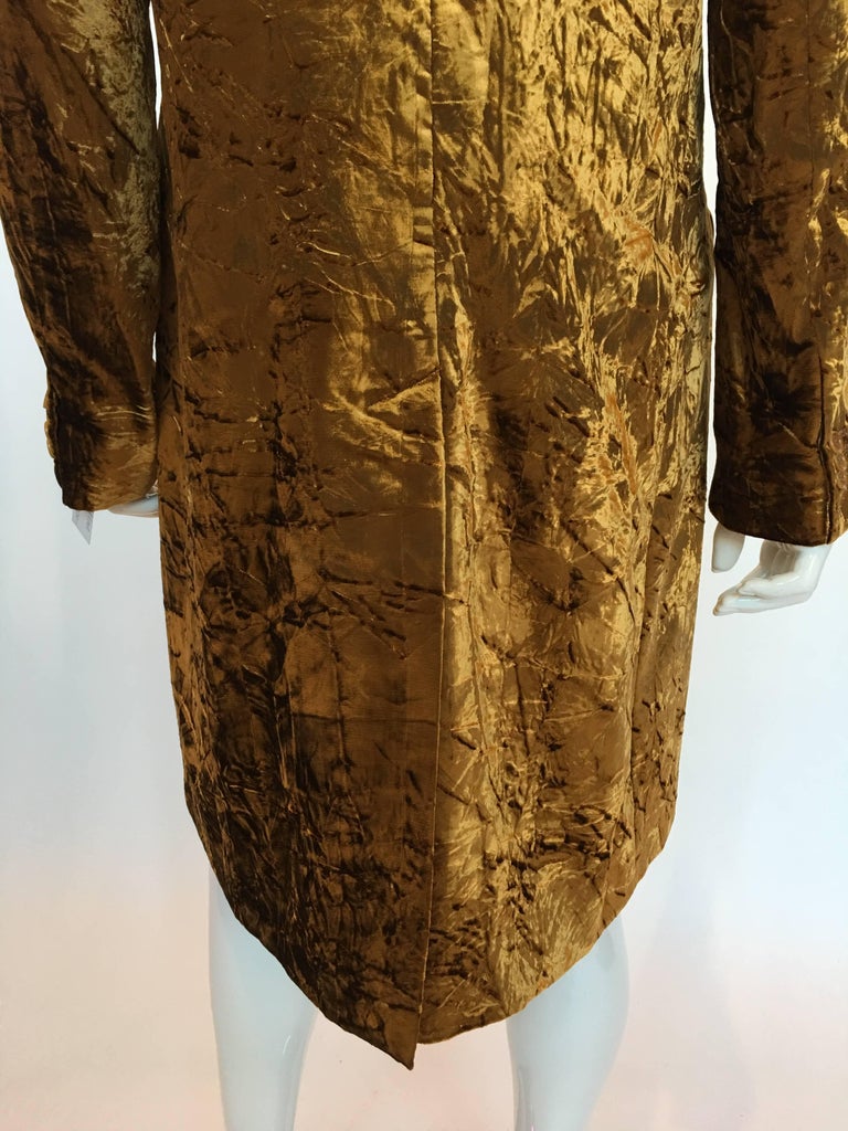 Etro Contemporary Gold Crushed Velvet Jacket