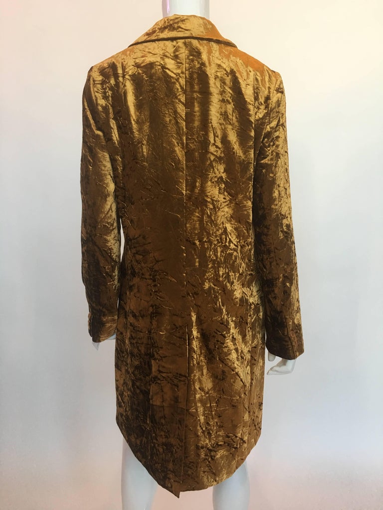 Etro Contemporary Gold Crushed Velvet Jacket