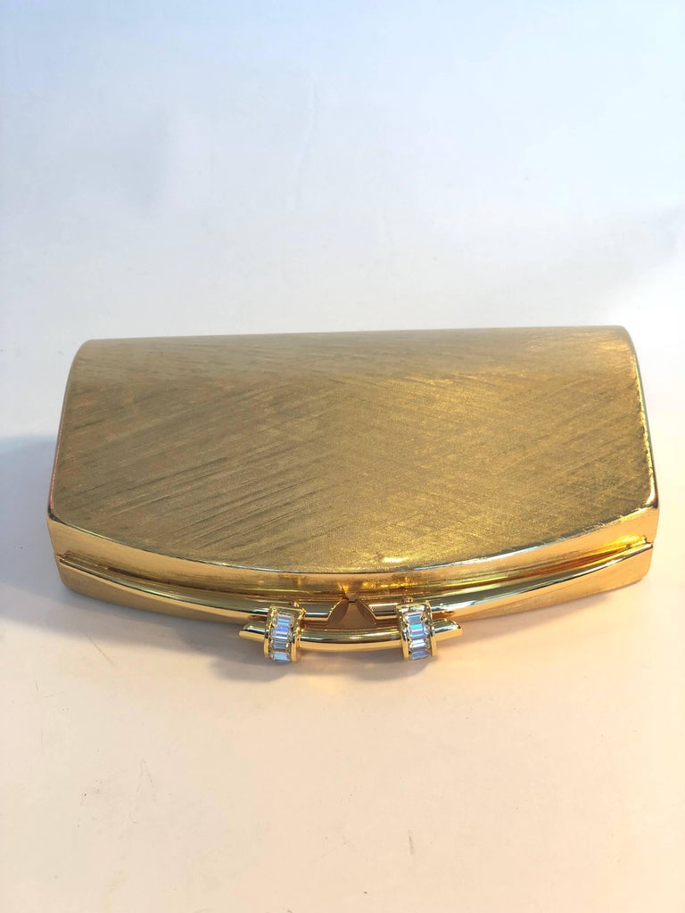 Rodo Gold Metal Evening Clutch