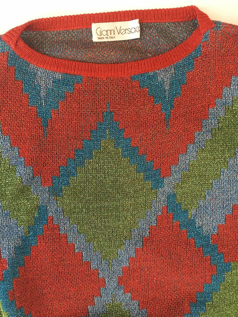 Gianni Versace 1980's Knit Sweater