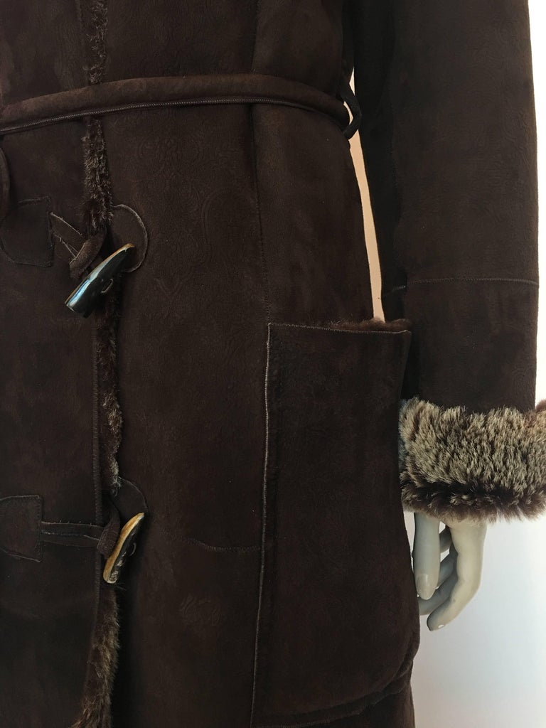 Kenzo Suede Lamb Skin Coat
