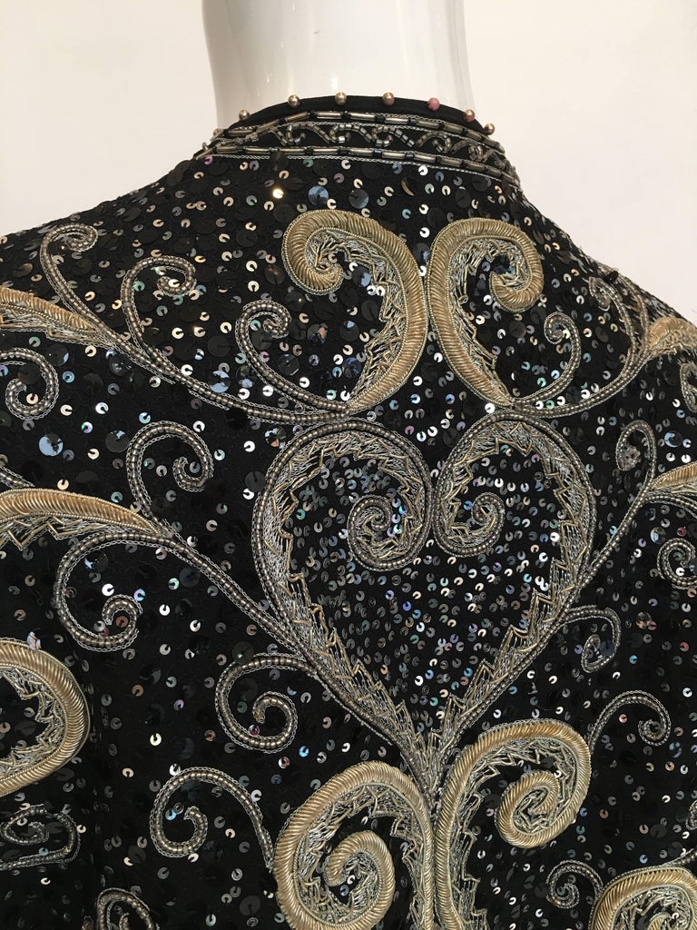 Zandra Rhodes 1980's Beaded and Sequined Jacket