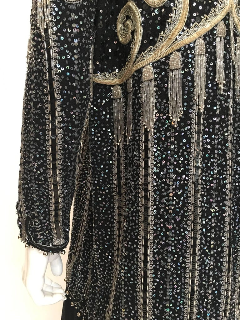 Zandra Rhodes 1980's Beaded and Sequined Jacket