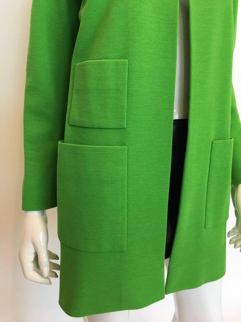 Norell Vintage 1960'S Kelly Green Coat