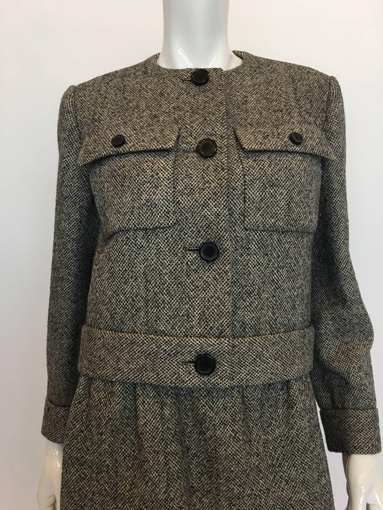 Norell Vintage 1960's Tweed Skirt Suit