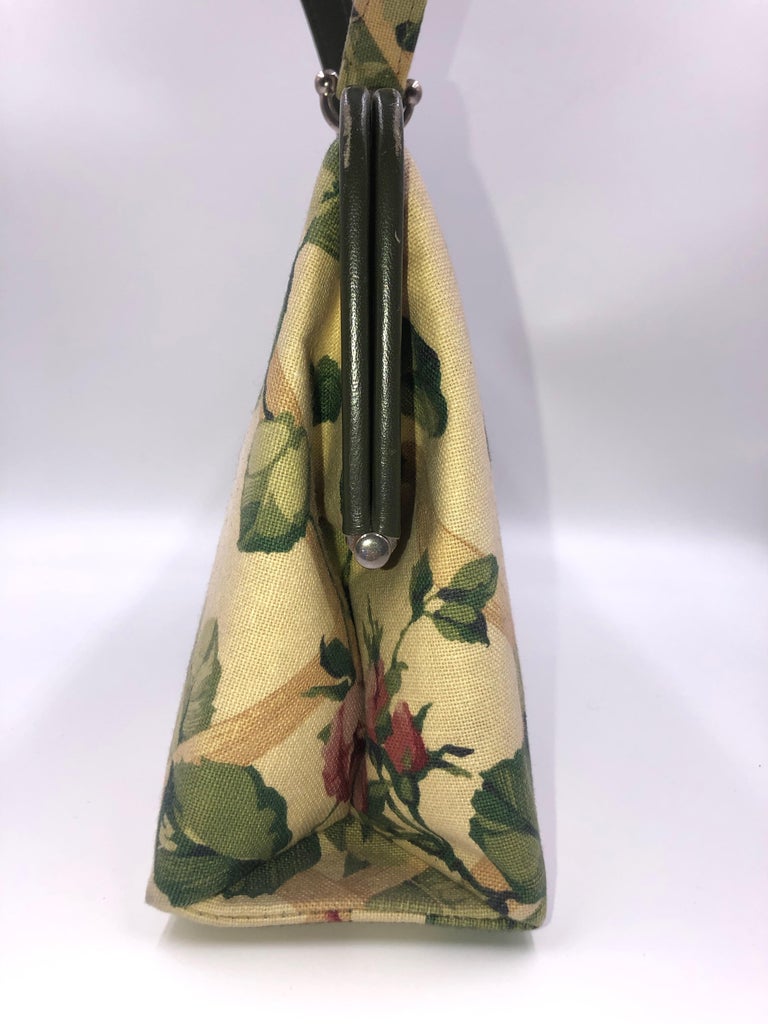 Isabella Fiore Floral Design Fabric Handbag