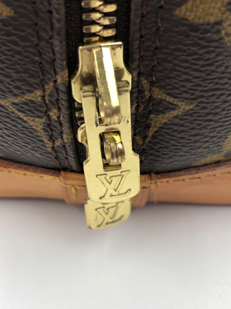 Louis Vuitton Brown Monogram Canvas Alma Pm Bag