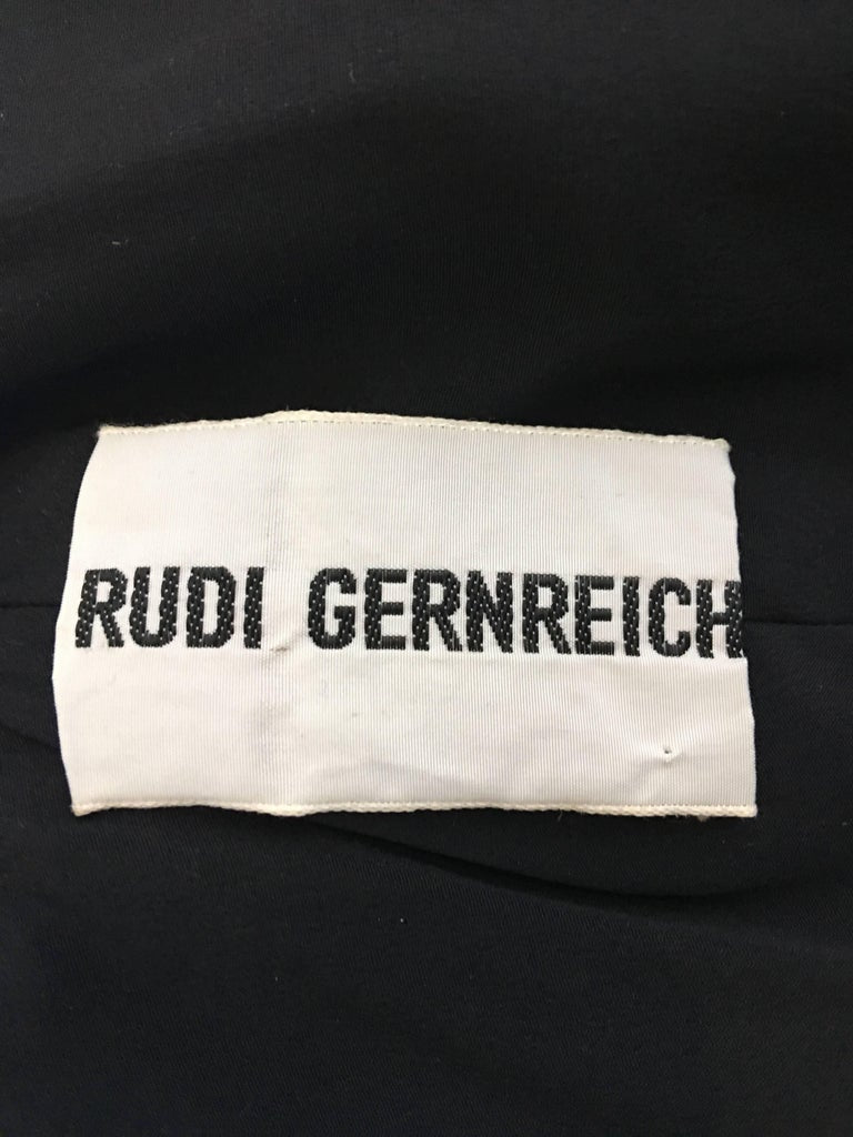 Rudi Gernreich 1960's Velvet Brocade Cropped Jacket