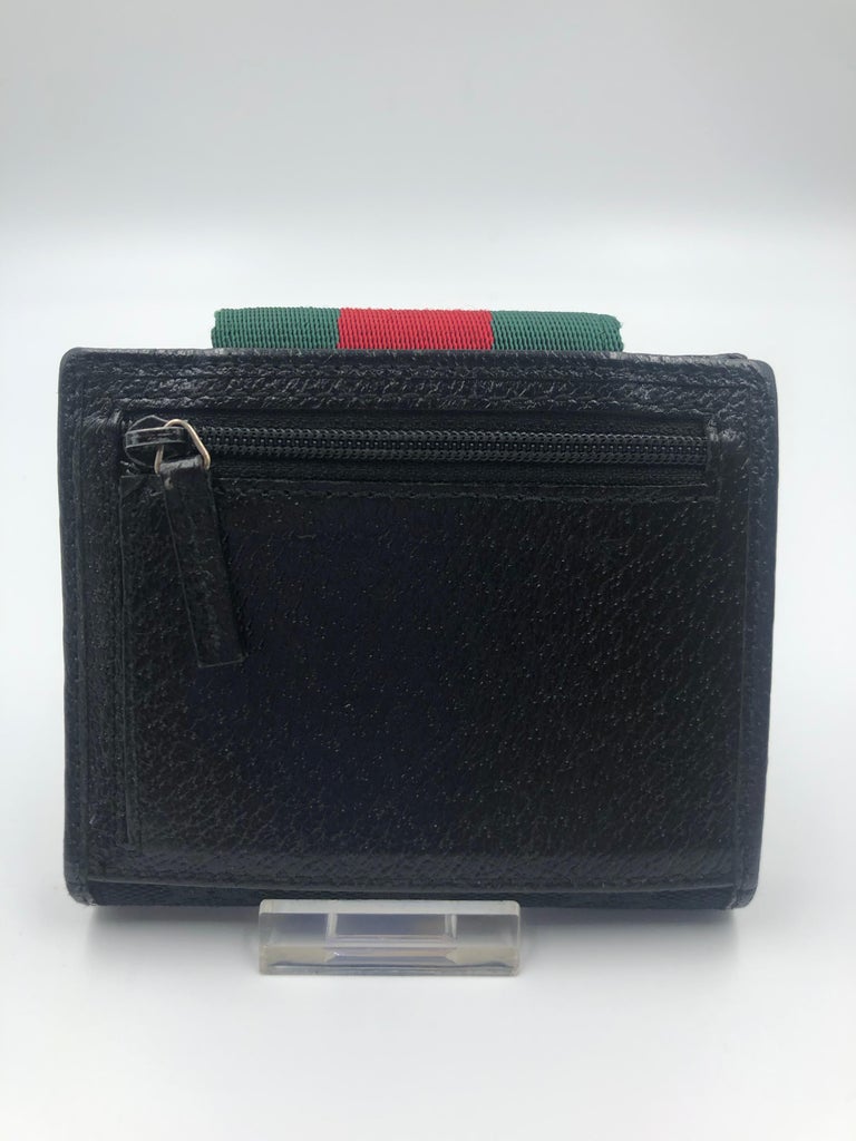 Gucci Red & Green Stripe Small Wallet