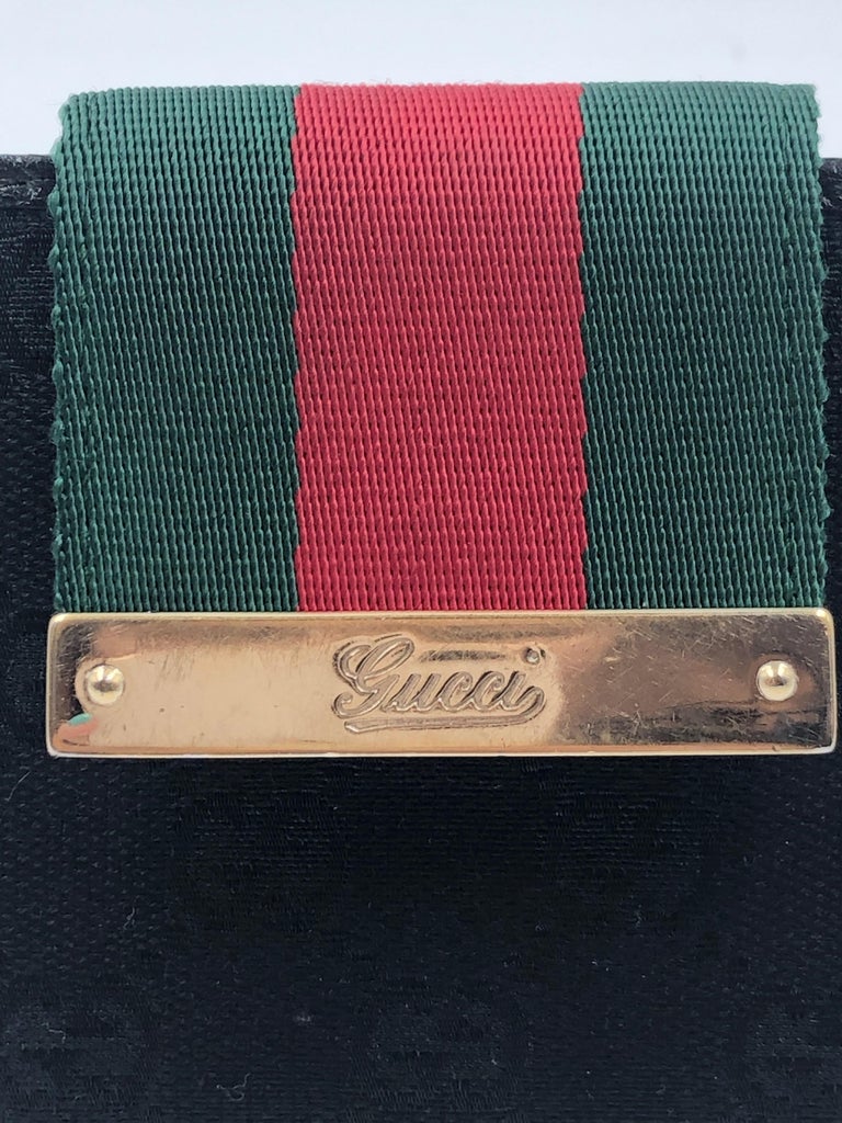 Gucci Red & Green Stripe Small Wallet