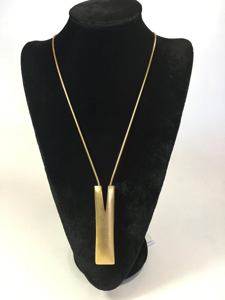 Vintage Reversible Matte Gold/Silver Necklace