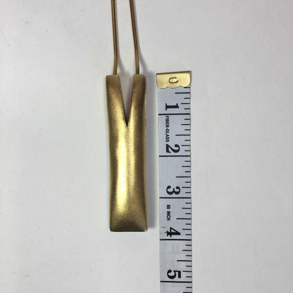 Vintage Reversible Matte Gold/Silver Necklace