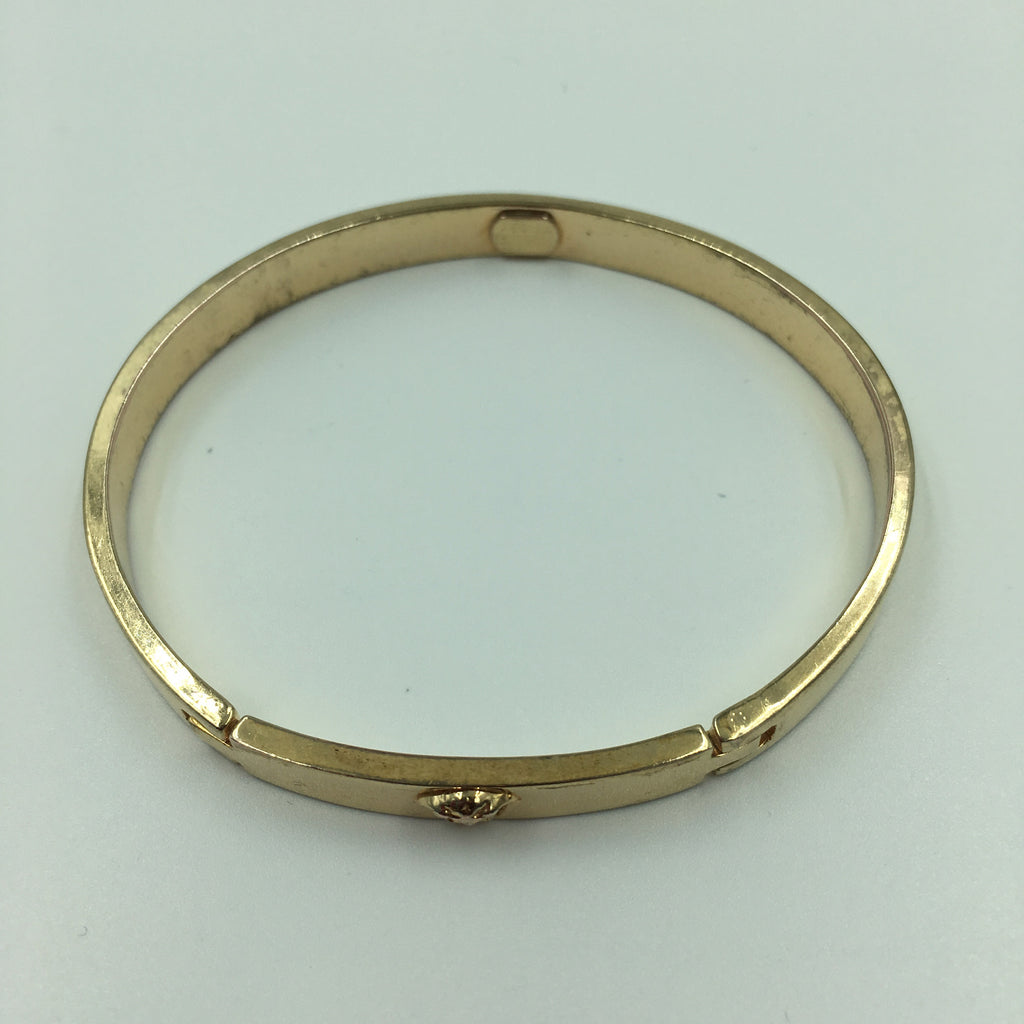 Gianni Versace Gold Plated Medusa Bangle Bracelet