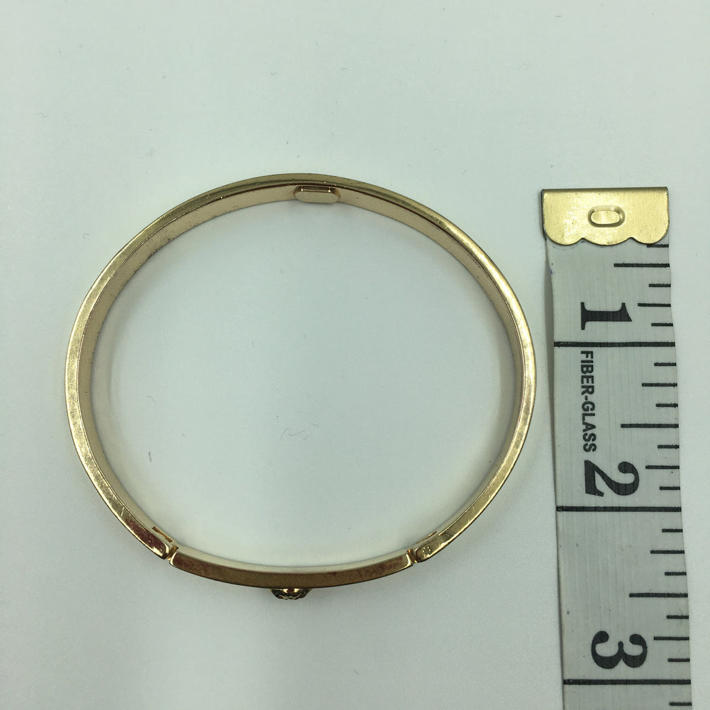 Gianni Versace Gold Plated Medusa Bangle Bracelet