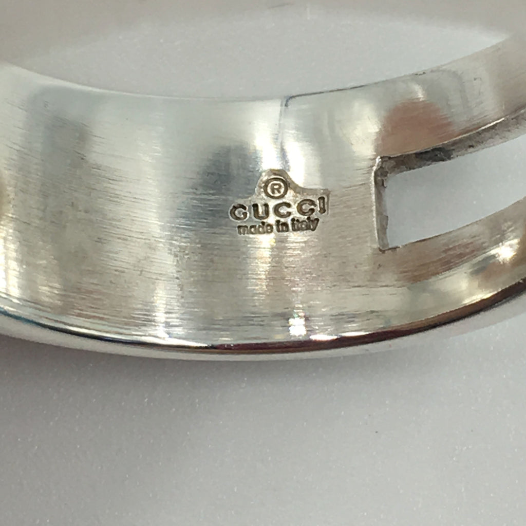 Tom Ford for Gucci Modern Three Stripe Sterling Silver Ring
