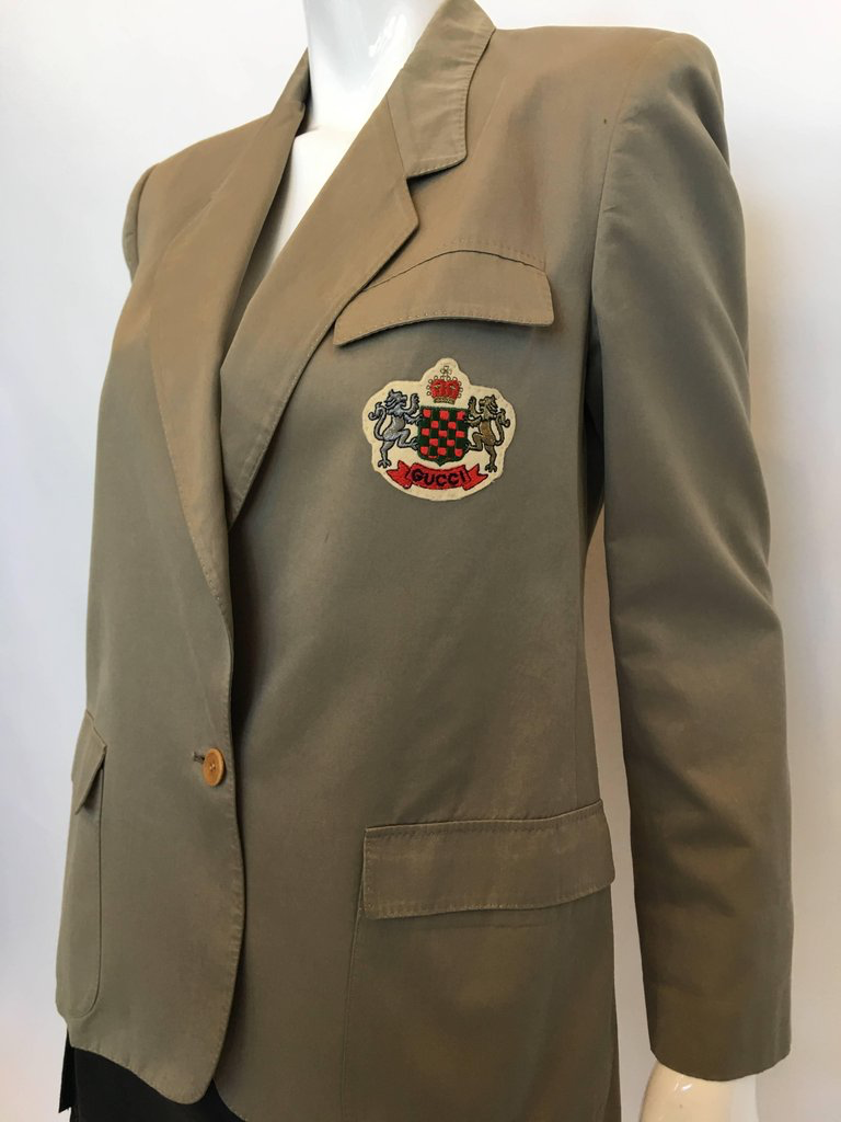 Gucci Vintage Khaki Blazer