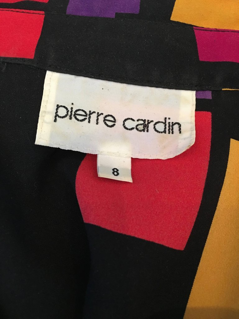 Pierre Cardin Vintage 1980's Abstract Print Blouse