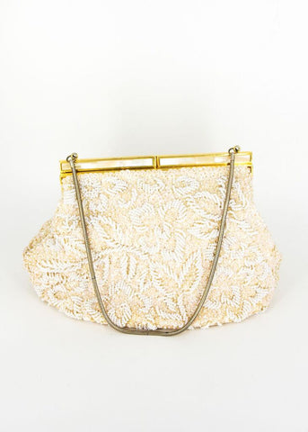 Small Pearl Zippered Vintage Bag