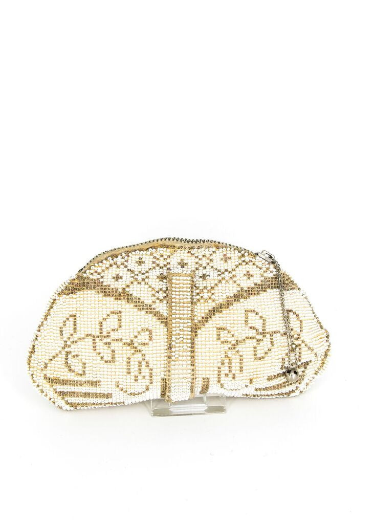 Oval Beaded Evening Bag 1930's