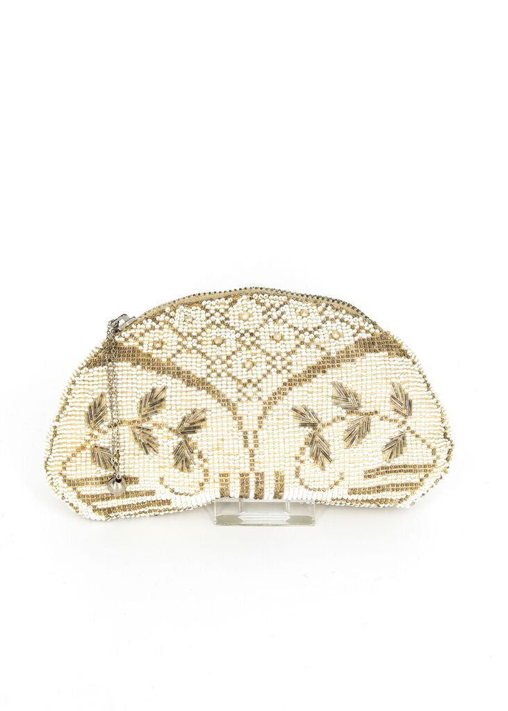 Oval Beaded Evening Bag 1930's