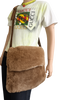 Vintage Custom Fur & Leather Crossbody Bag