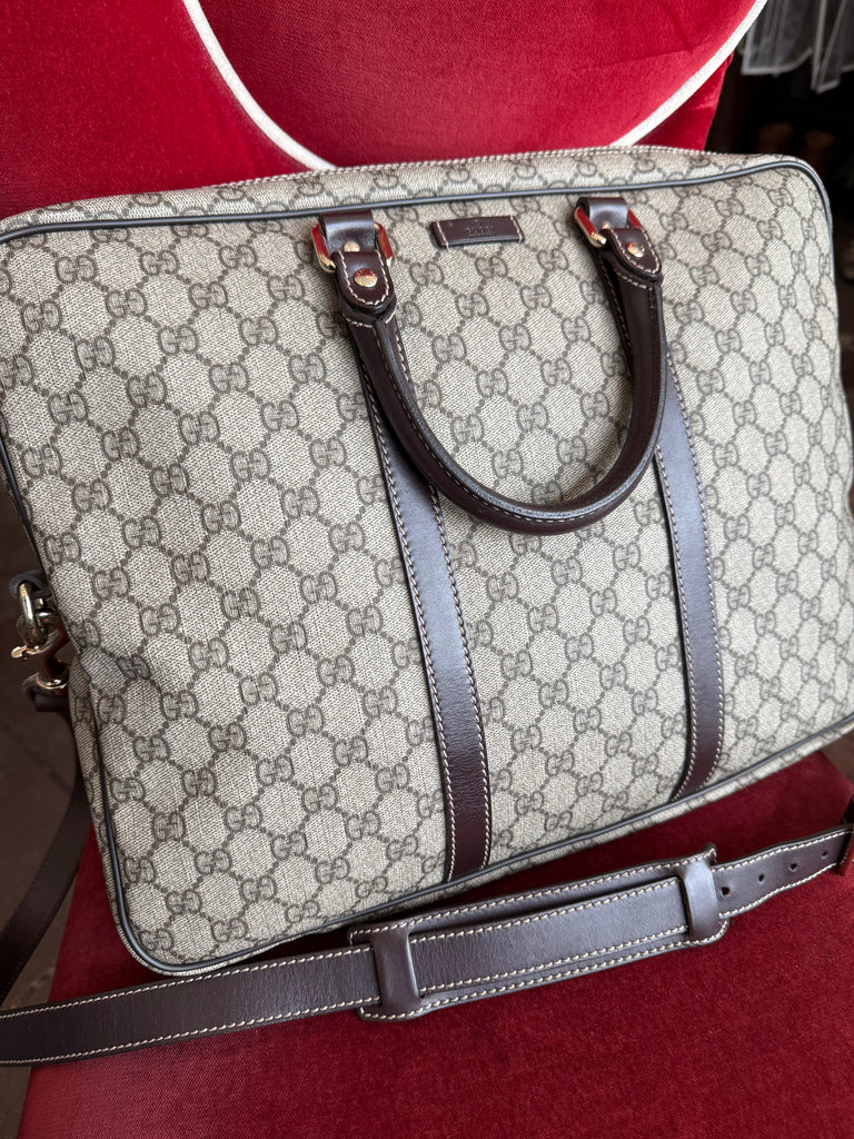 Gucci Supreme Canvas Briefcase