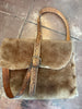 Vintage Custom Fur & Leather Crossbody Bag