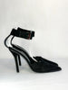 Gucci Suede Pointed-Toe Heel with Ankle Strap