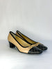 Chanel Quilted Cap Toe Chunk Heel