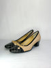 Chanel Quilted Cap Toe Chunk Heel