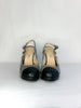 Chanel Denim Sling Back Platform Heel