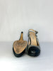 Chanel Denim Sling Back Platform Heel