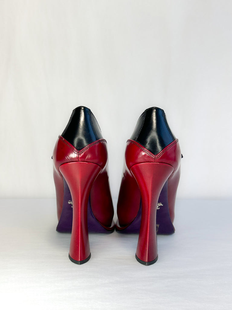 Prada Round Toe Platform Heel
