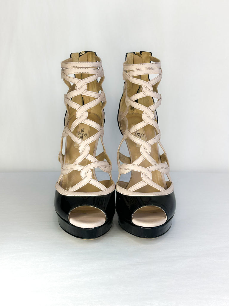 Valentino Cage Platform Sandals