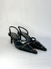 Alain Tondowski for Lesage Paris Sling-Back Beaded Kitten Heels