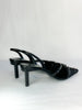 Alain Tondowski for Lesage Paris Sling-Back Beaded Kitten Heels