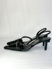 Alain Tondowski for Lesage Paris Sling-Back Beaded Kitten Heels