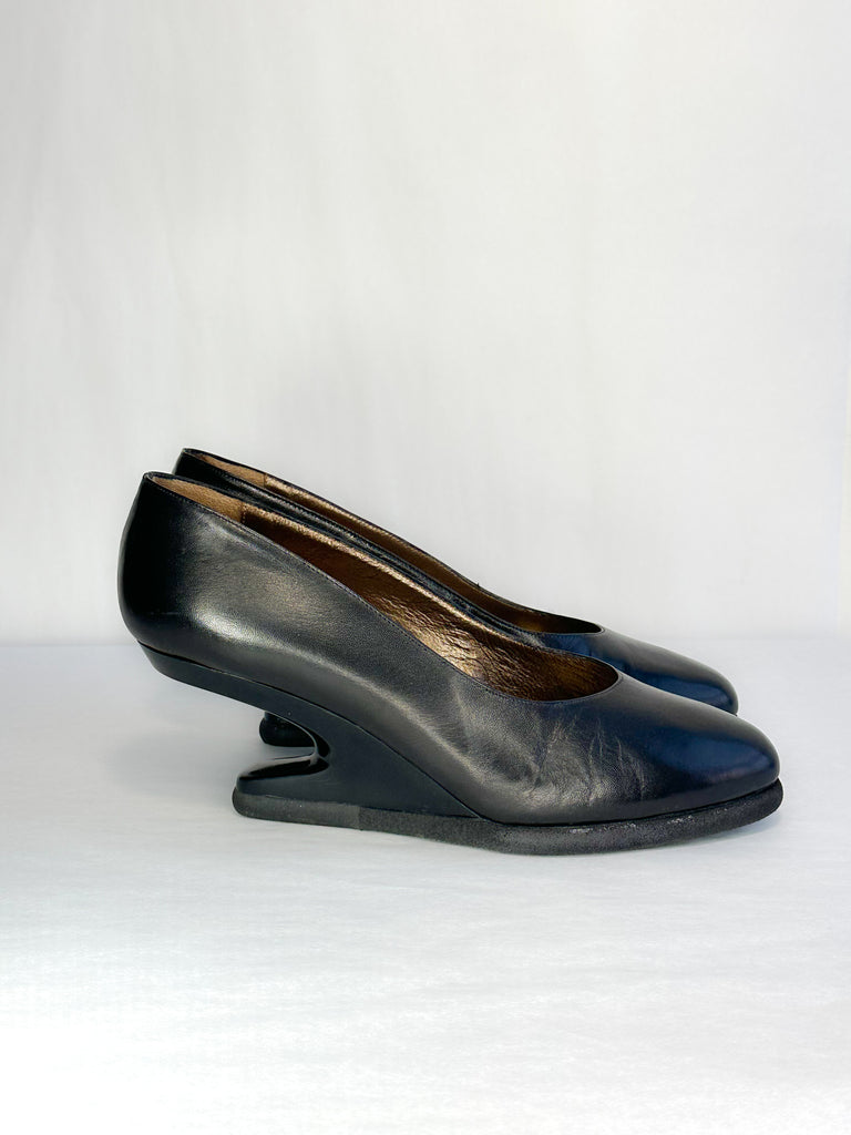 Jan Jansen Ballet Slipper Toe Sculpted Heels