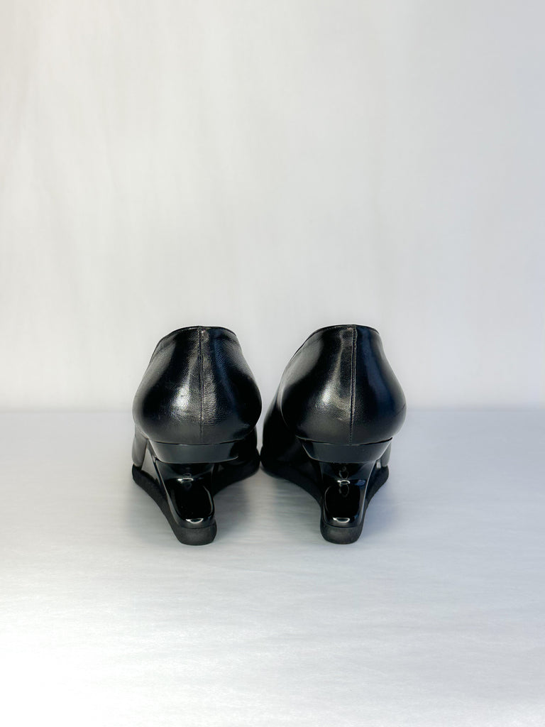 Jan Jansen Ballet Slipper Toe Sculpted Heels