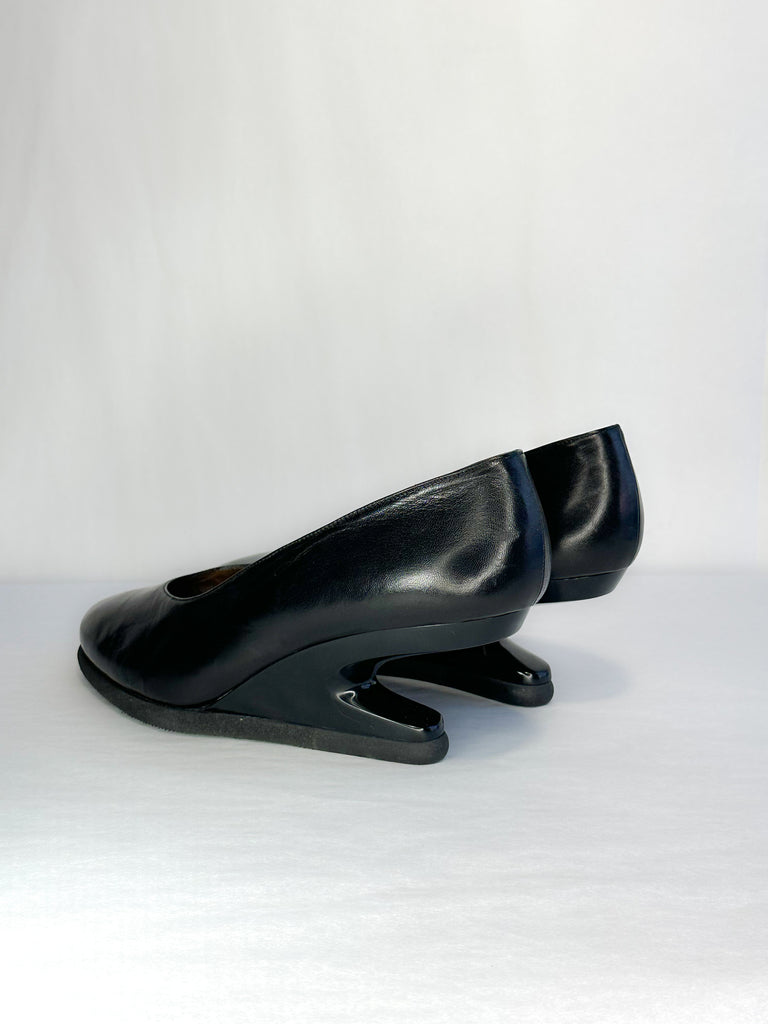 Jan Jansen Ballet Slipper Toe Sculpted Heels